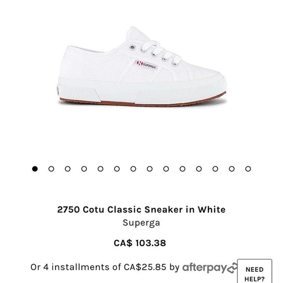 WHITE SUPERGA 2750 - size 36 NWOT - Picture 3 of 3